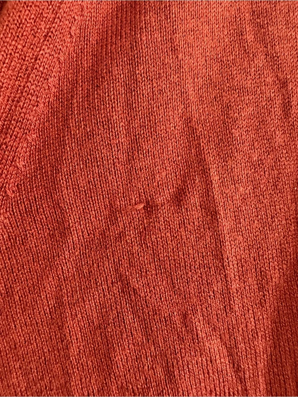 Banana Republic Men’s Orange Luxury Blend V-Neck Sweater Size Large